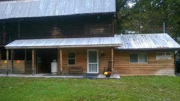 Our cabin on the Greenbrier River Trail